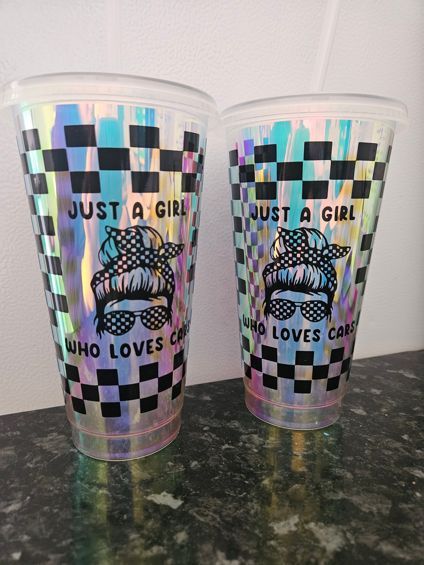 Just a girl who loves cars Cold Cup.