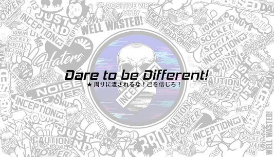 Dare to be different Large Sticker