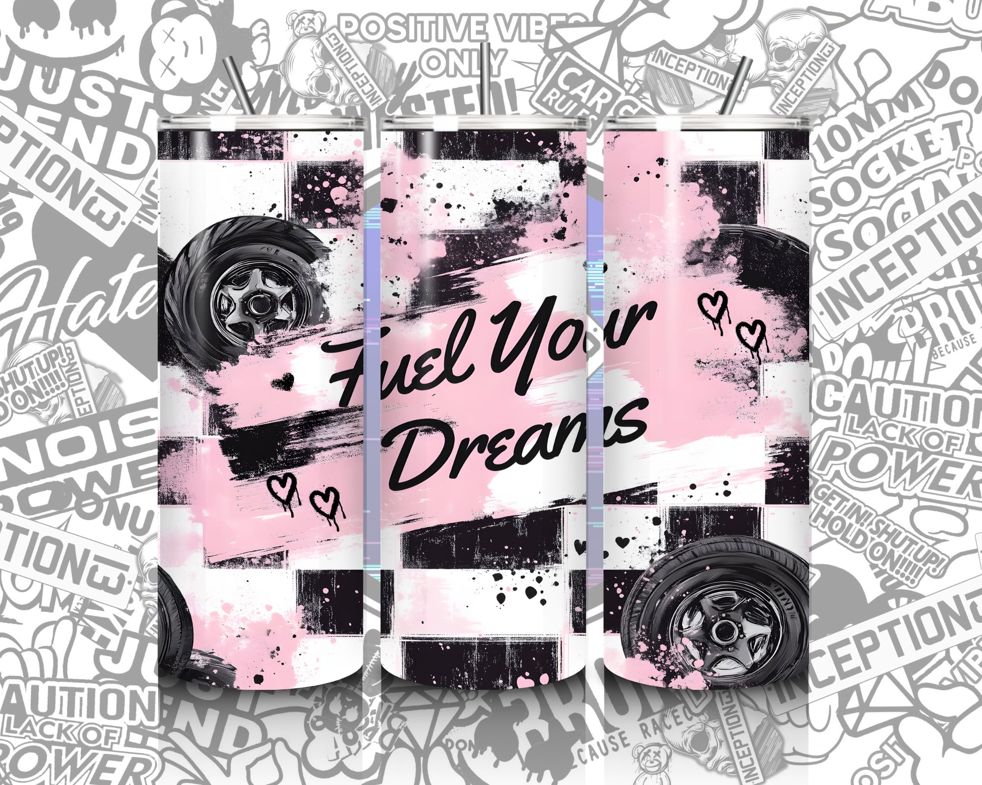 Fuel your dreams 20oz Hot/Cold tumbler.