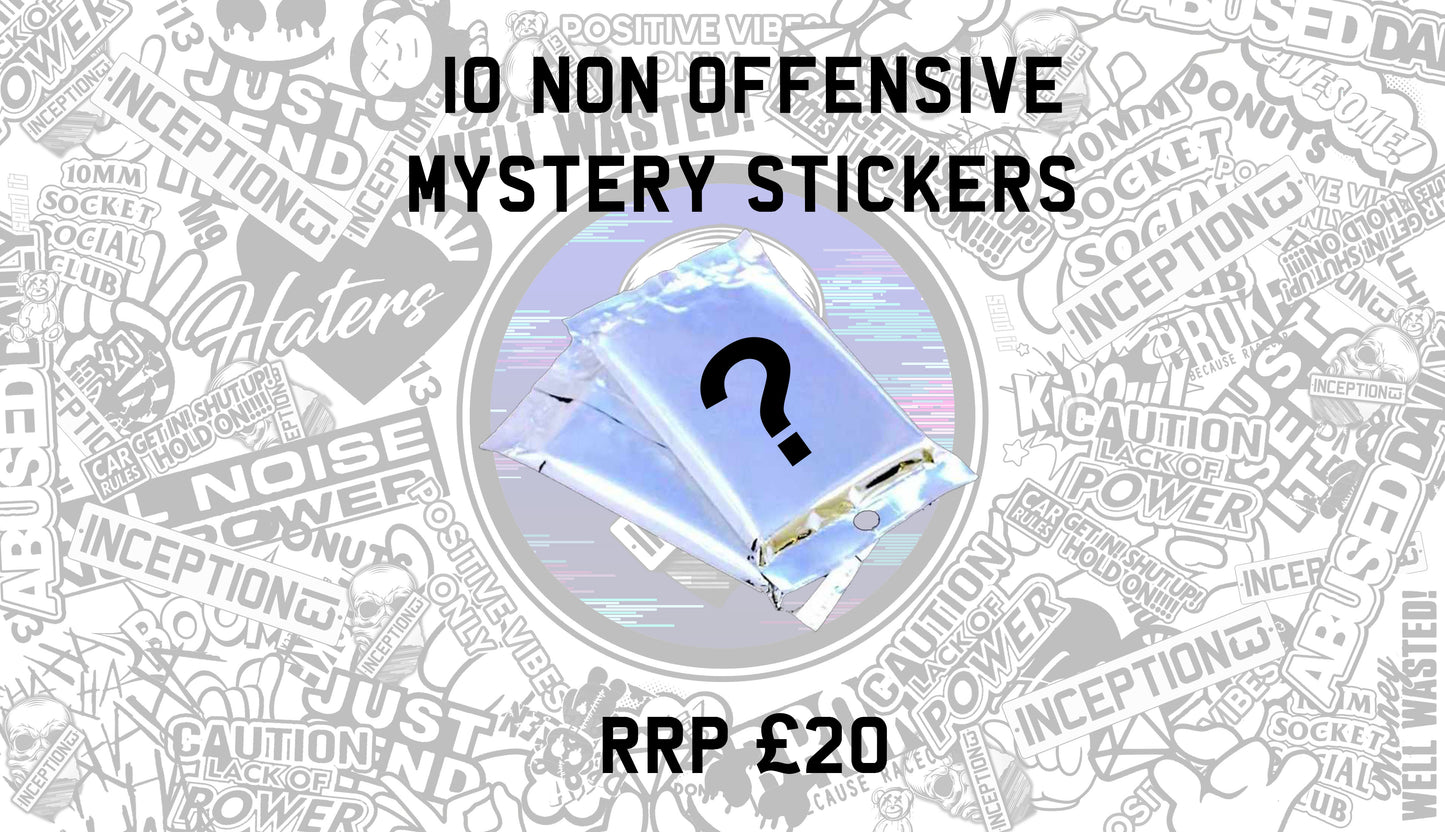 Non offensive Mystery Sticker pack