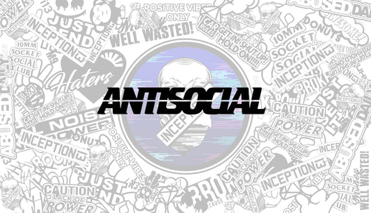 Antisocial Large sticker