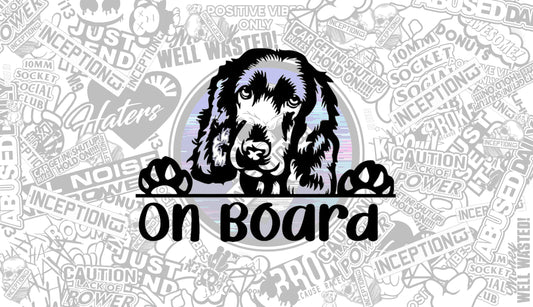 Cocker spaniel on Board