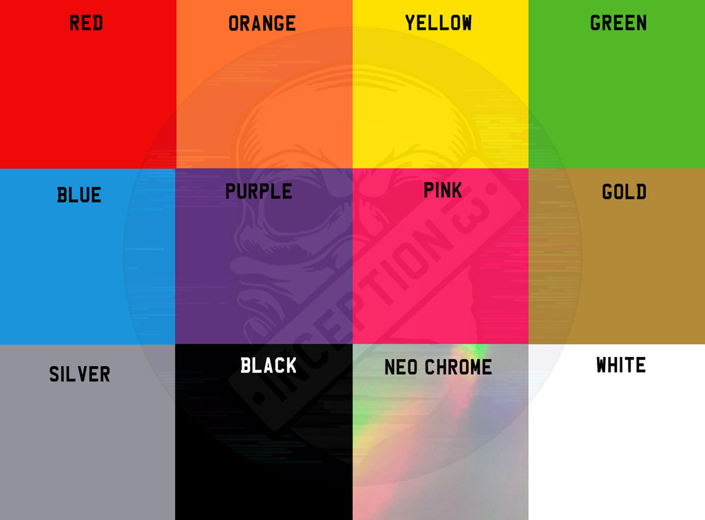 Inception 13 Text Decals