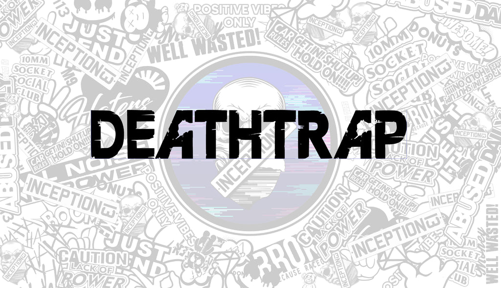 Death-trap large sticker