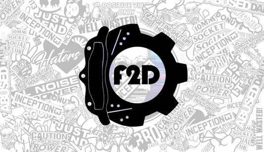 F2D Free to drive car sticker.