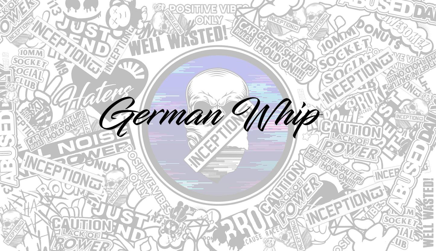 German Whip Large Sticker