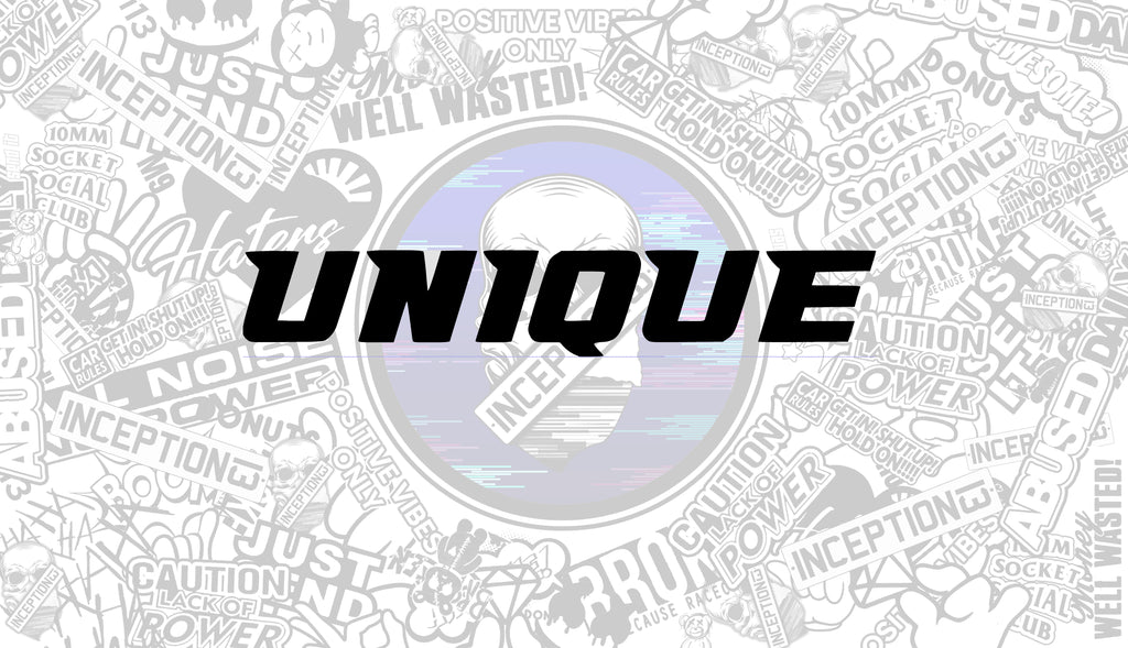 Unique large sticker