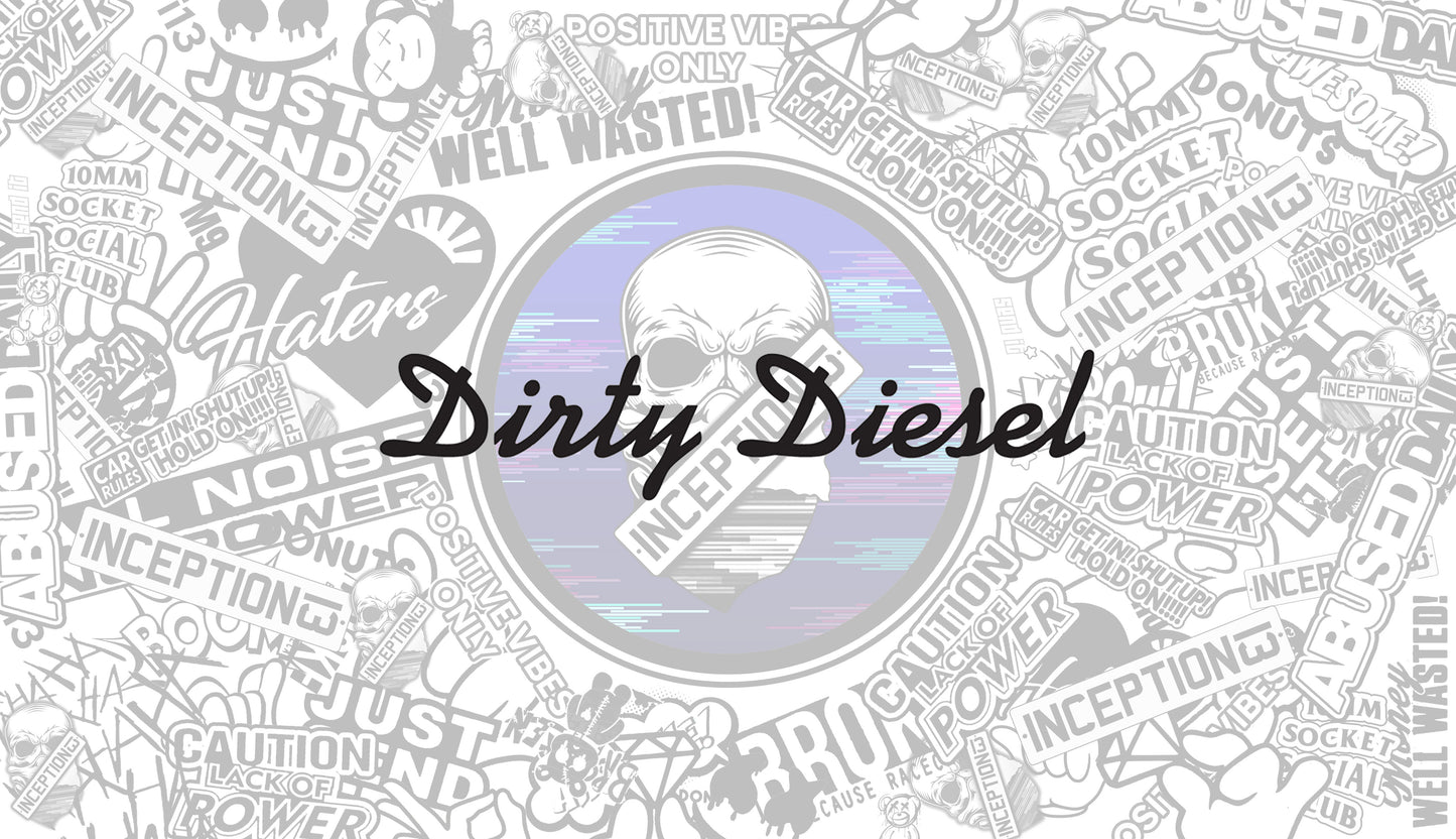 Dirty Diesel Large Sticker
