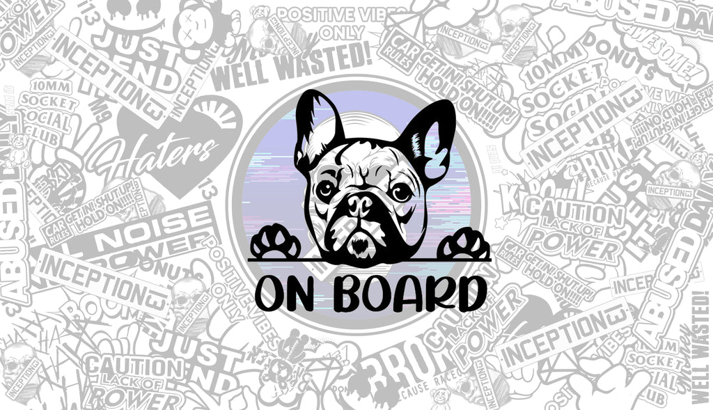 French bulldog on Board