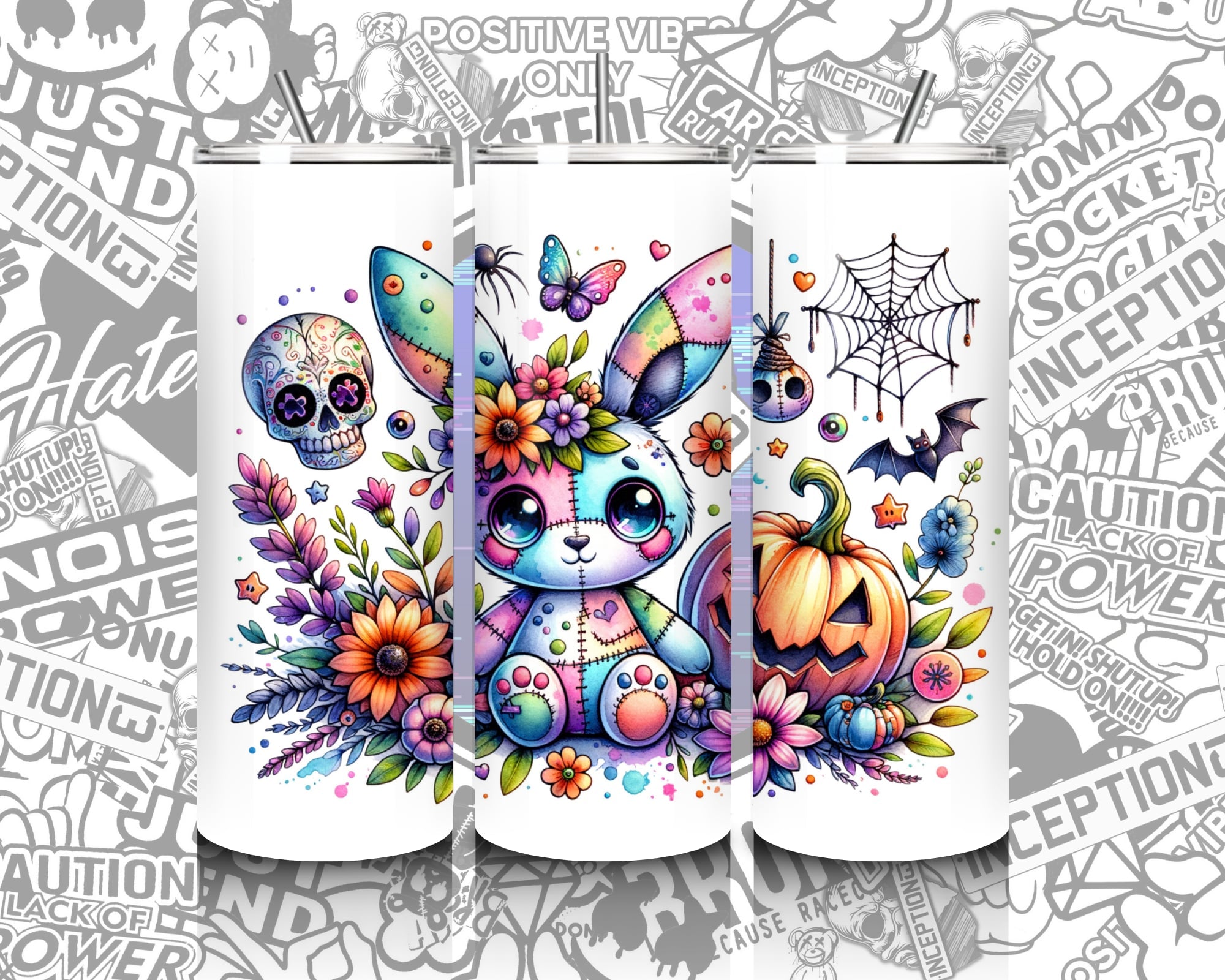 Spooky season 20oz Hot/Cold tumbler.