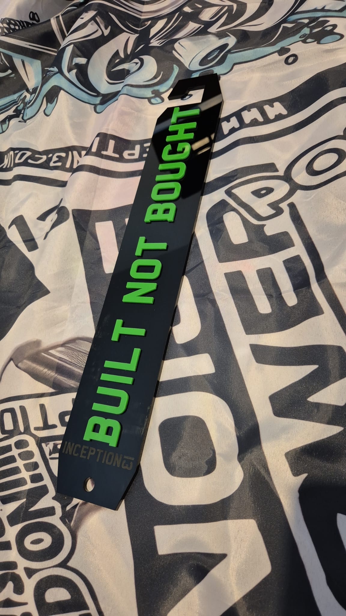 Built not Bought Bonnet Prop