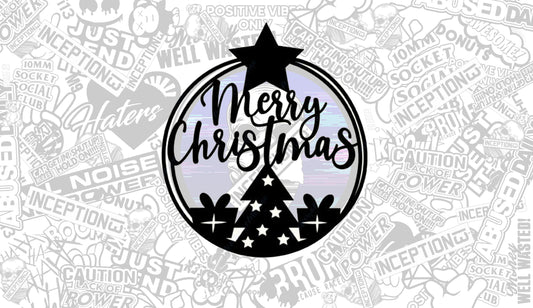 Circle Merry Christmas