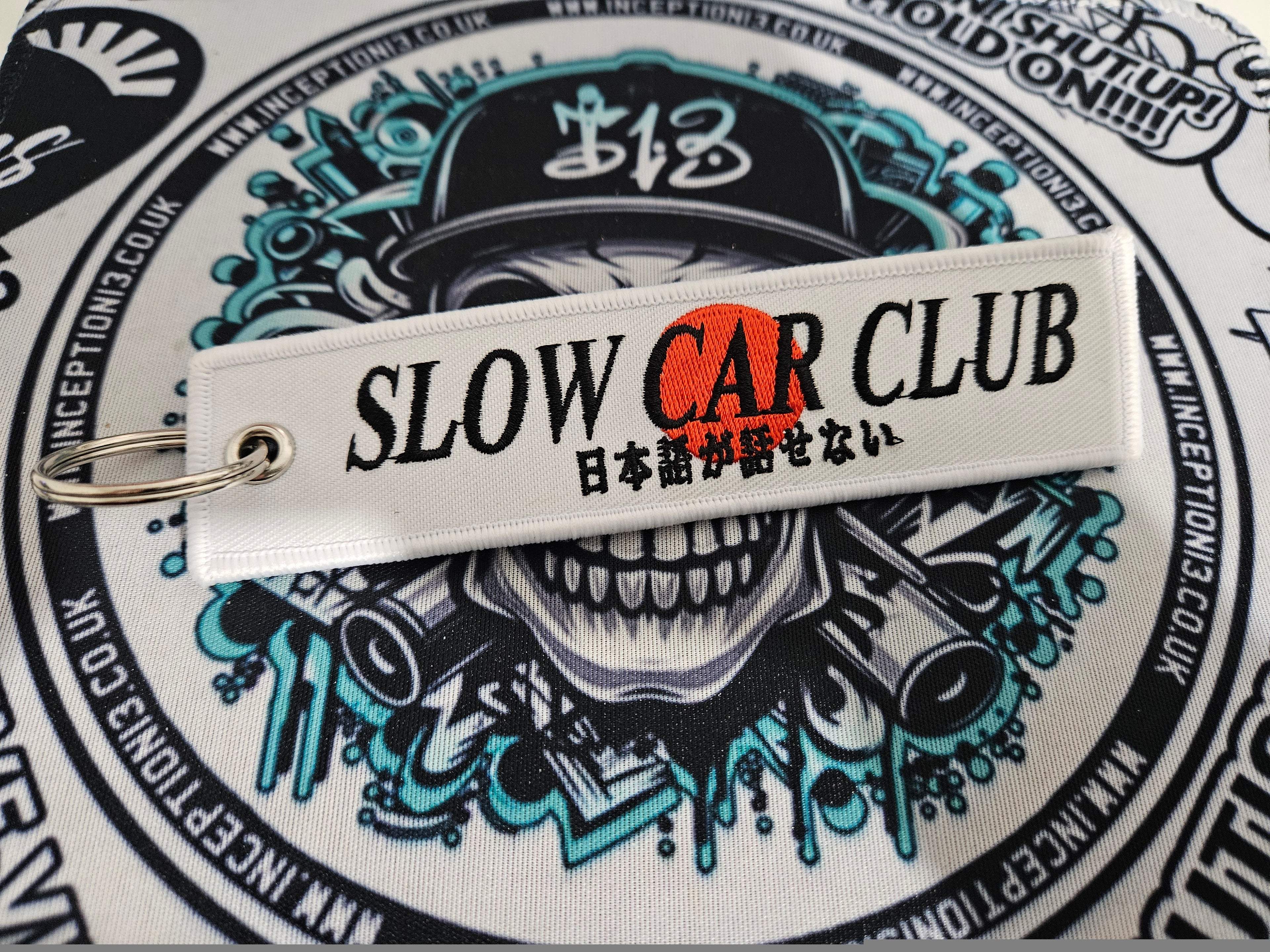Slow Car club Jet Tag keychain