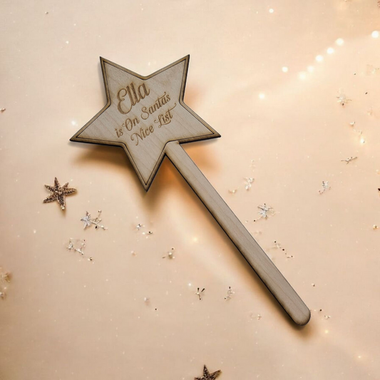 Personalised Santa's nice list wand