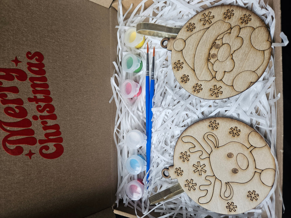 Paint your own wooden Bauble.
