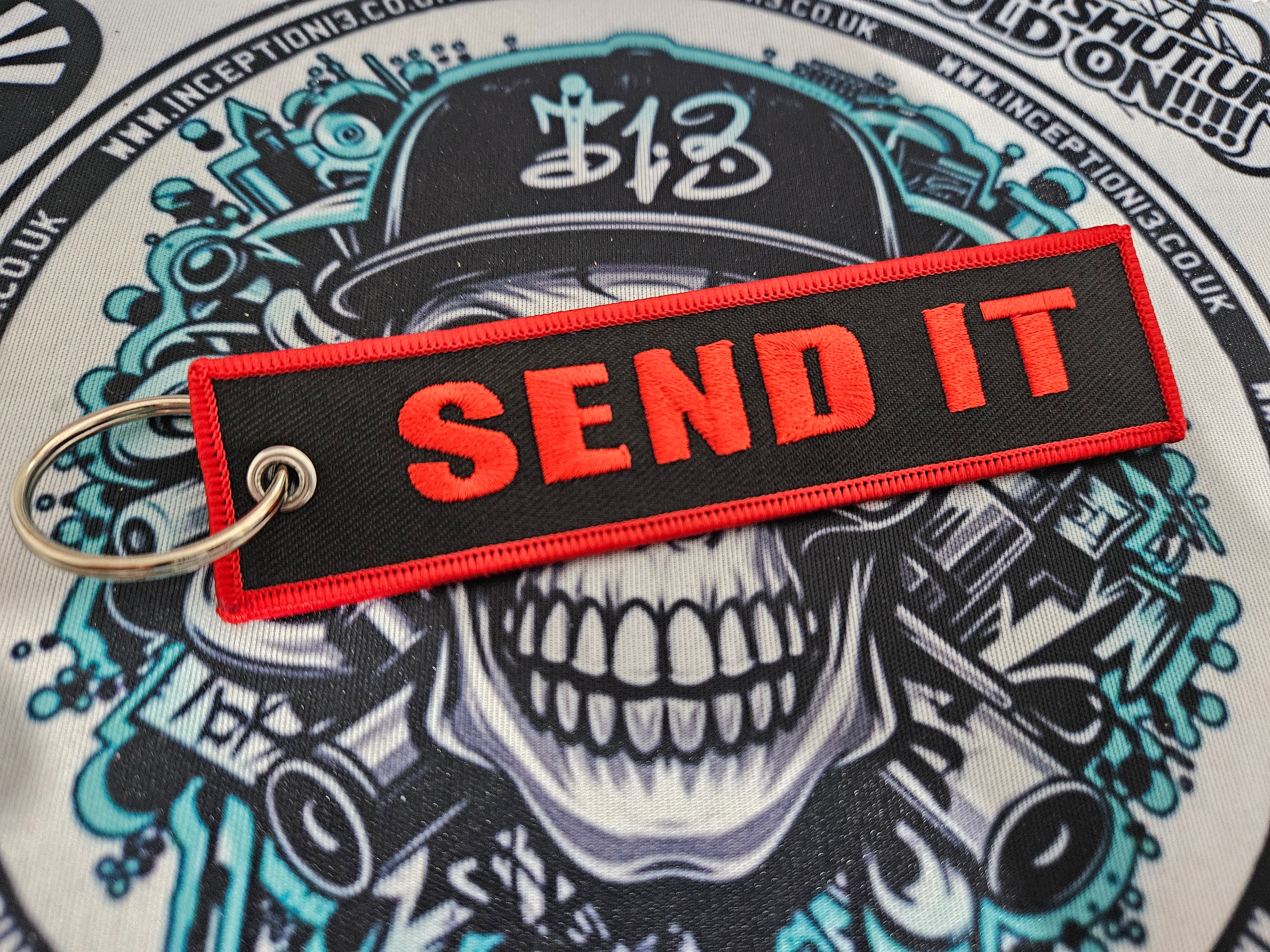 Send it Keyring jet Tag.