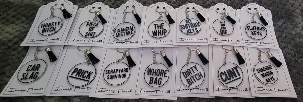 OFFENSIVE Keyrings 18+