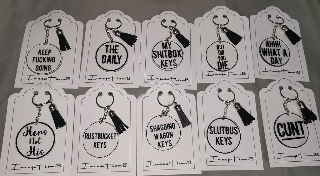 OFFENSIVE Keyrings 18+