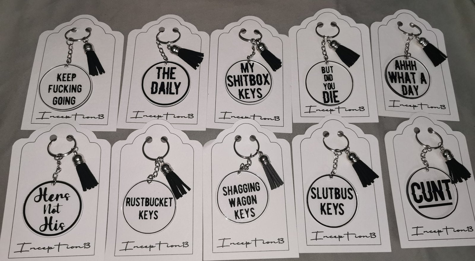 OFFENSIVE Keyrings 18+